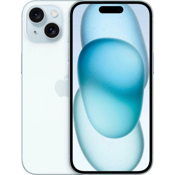 Смартфон Apple iPhone 15, 512Gb, nano SIM+eSIM, Blue (Голубой)