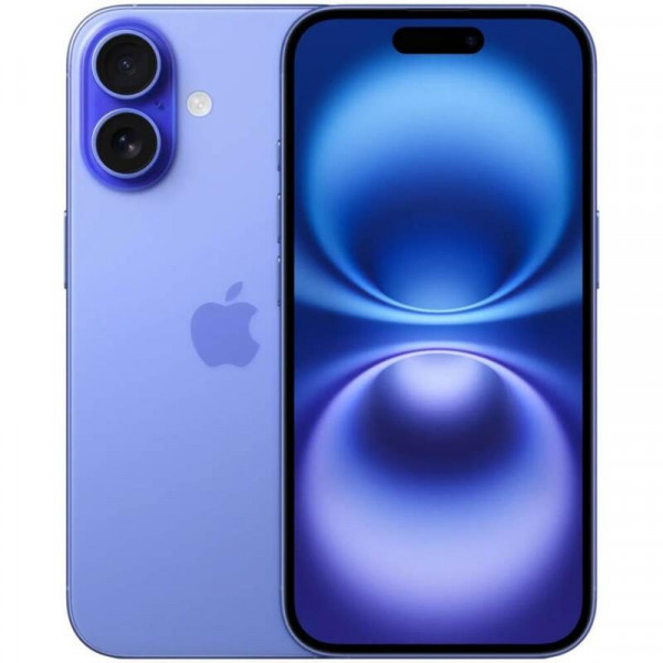 Смартфон Apple iPhone 16, 128Gb, Dual eSIM, Ultramarine (Ультрамарин) Смартфон Apple iPhone 16, 128Gb, Dual eSIM, Ultramarine (Ультрамарин)