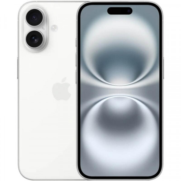Смартфон Apple iPhone 16, 128Gb, nano SIM+eSIM, White (Белый)