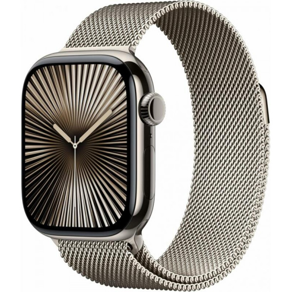 Умные часы Apple Watch Series 10 42mm Natural Titanium Case With Natural Milanese Loop Умные часы Apple Watch Series 10 42mm Natural Titanium Case With Natural Milanese Loop